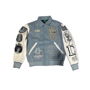 NWT Large  Civil Regime X STAR WARS Rebellion Embroidered Varsity Jacket